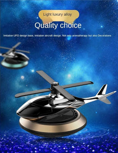 Metal Solar Helicopter Car Air Freshener