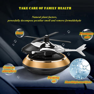 Metal Solar Helicopter Car Air Freshener