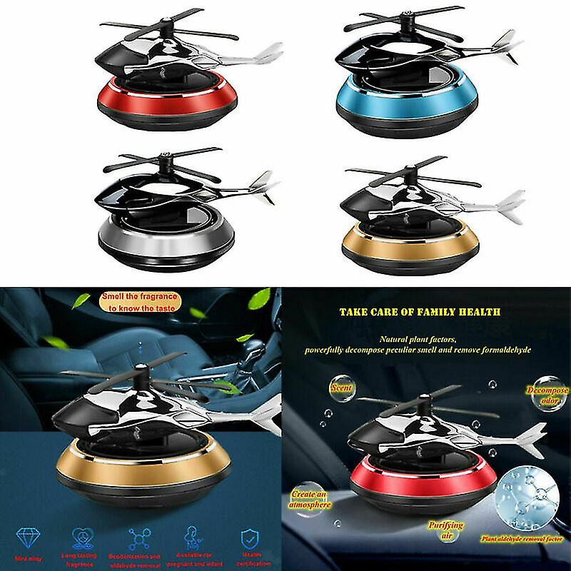 Metal Solar Helicopter Car Air Freshener