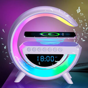 Last dat sale 50% off Smart Ambient Lighting With Speaker Wireless Charger Alarm Clock