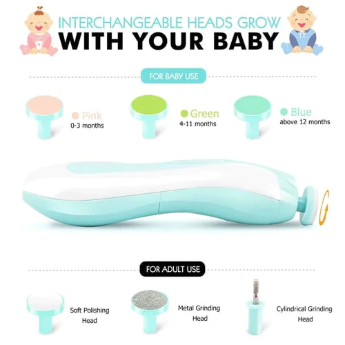Last day sale 🔥50% off Baby care Bliss Electric Nail Trimmer for Happy Little Nails ,Baby Nail Trimmer ماكينة تشذيب الأظافر الكهربائية للأطفال